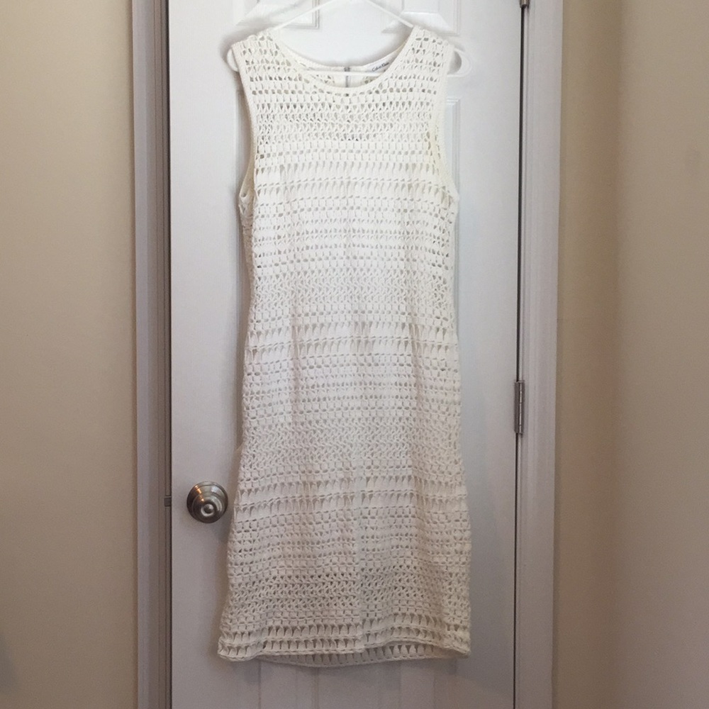 Calvin Klein midi knit cotton dress